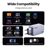 УНИВЕРСАЛНО ЗАРЯДНО УСТРОЙСТВО X757 220V 2xUSB-C 1xUSB A GaN 100W UGREEN