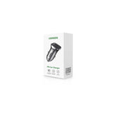 ЗАРЯДНО ЗА КОЛА 1xUSB-C+1xUSB A,30W,PD,QC С UGREEN