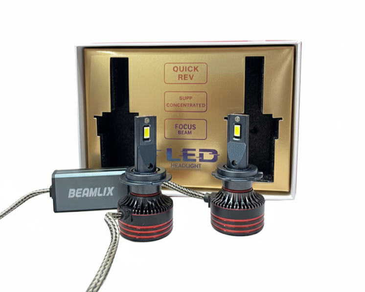 Комплект LED Крушки H7 Pro 130W 13000LM 6000K  2Бр.BEAMLIX