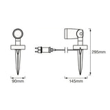 LED ПРОЖЕКТОР SMART WIFI GARDENSPOT RGBW 260lm IP65 SMART LEDVANCE
