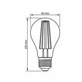 LED ЛАМПА VLE-A60FF-08271 PLANT GROW 8W E27 VIDEX
