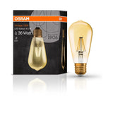 LED ЛАМПА VINTAGE 1906 LED CL Edison FIL GOLD 36/4,5W/825 E2 LEDVANCE