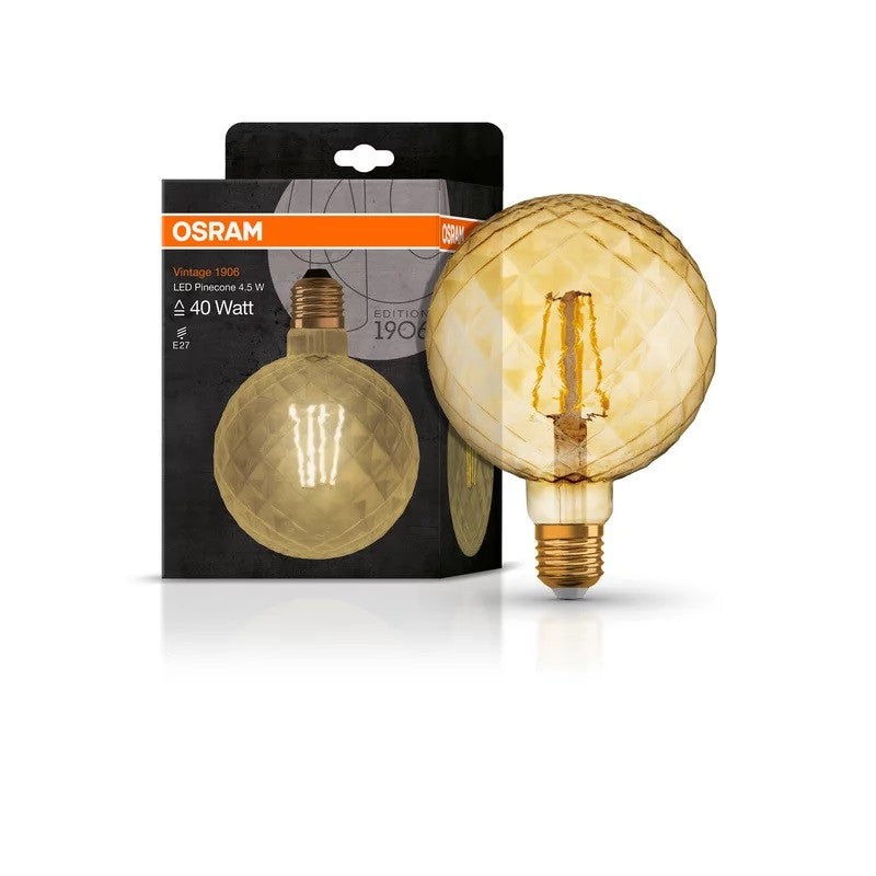 LED ЛАМПА VINTAGE 1906 LED CL PINECONE FIL GOLD 40/4,5W/825 LEDVANCE