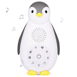 Детски 3-в-1 преносим уред за сън ZAZU Zoe Penguin – Нощна лампа, безжичен говорител и музикална кутия със сензор за плач (0+ месеца)