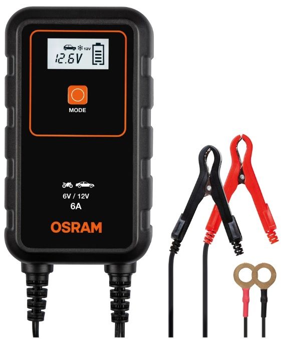 Зарядно за акумулатор Osram - BATTERYcharge, OEBCS906, 6/12V, 3/6A